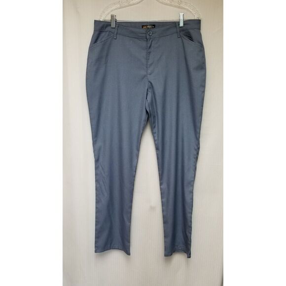 Lee Relaxed Fit Straight Leg Mid Rise Men's Dress Pants Color Blue Size 14 M - Picture 3 of 6